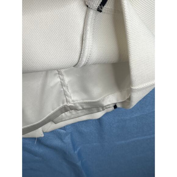 WHBM sleeveless white sheath dress with black piping, size 4P, EUC - Picture 8 of 11